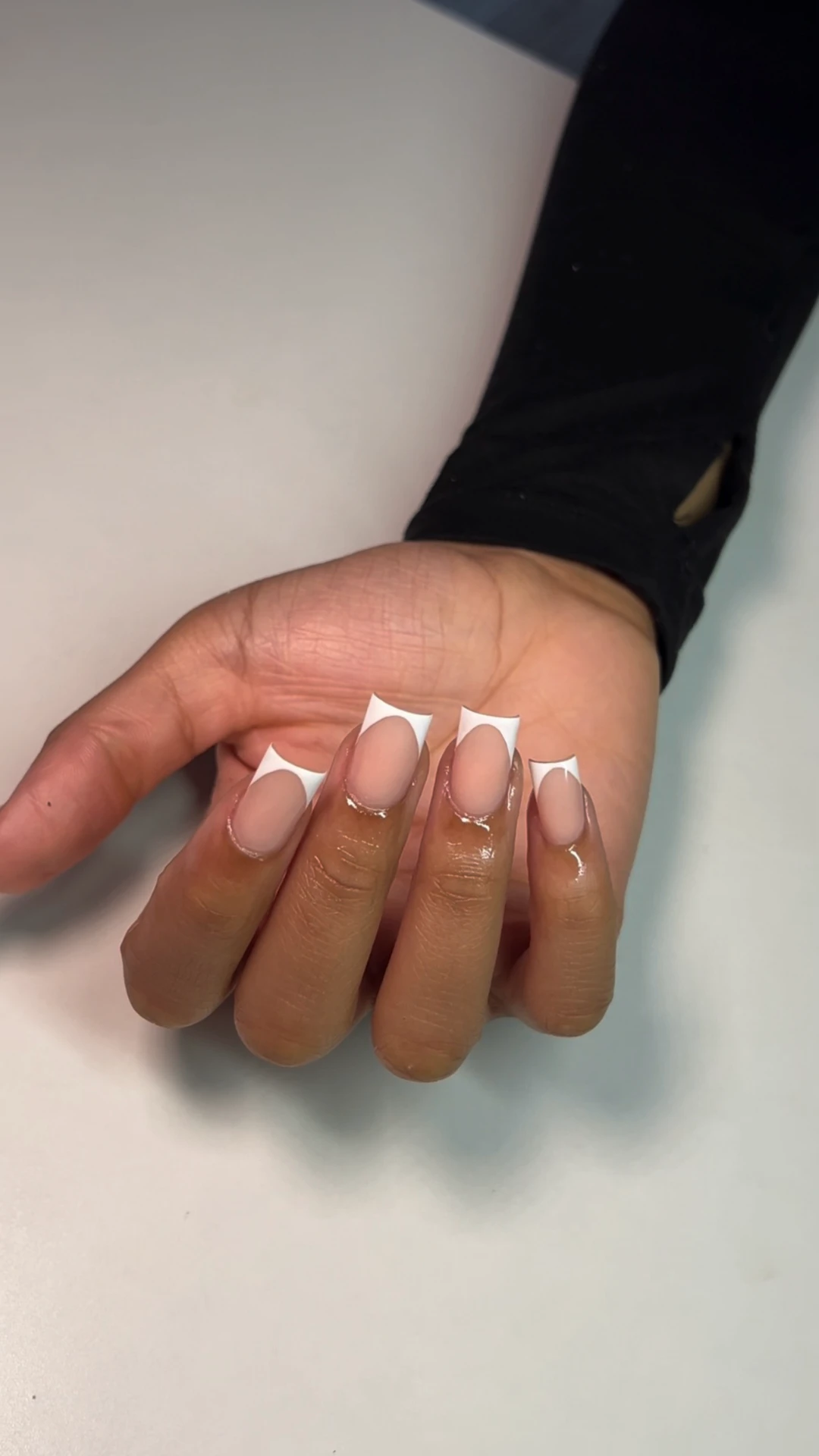 Long pink stiletto acrylic nails created by Michelle at MK Nail Academy